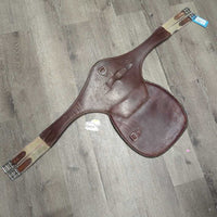Belly Girth, +extension, x2 els, d ring, strap *gc, hairy seams, stiff, gouges, dents, clean, v.scraped, v.scratched
