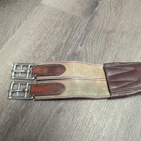 Belly Girth, +extension, x2 els, d ring, strap *gc, hairy seams, stiff, gouges, dents, clean, v.scraped, v.scratched
