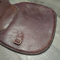 Belly Girth, +extension, x2 els, d ring, strap *gc, hairy seams, stiff, gouges, dents, clean, v.scraped, v.scratched
