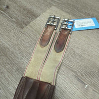 Belly Girth, +extension, x2 els, d ring, strap *gc, hairy seams, stiff, gouges, dents, clean, v.scraped, v.scratched
