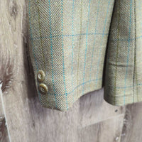 Wool Tweed Show Jacket, Velvet Collar *like new
