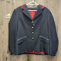 Show Jacket, Sparkley Button, Velvet Trim *xc, older?, mnr puckers, residue & loose buttons
