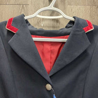 Show Jacket, Sparkley Button, Velvet Trim *xc, older?, mnr puckers, residue & loose buttons
