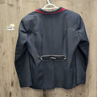 Show Jacket, Sparkley Button, Velvet Trim *xc, older?, mnr puckers, residue & loose buttons
