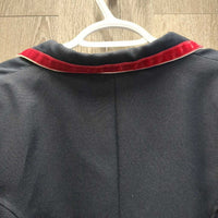 Show Jacket, Sparkley Button, Velvet Trim *xc, older?, mnr puckers, residue & loose buttons
