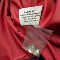 Show Jacket, Sparkley Button, Velvet Trim *xc, older?, mnr puckers, residue & loose buttons
