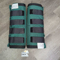 2 Fleece Lined Cordura Quick Wraps?Shipping Boots *vgc/gc, mnr dirt, clean, rubs & frays, older
