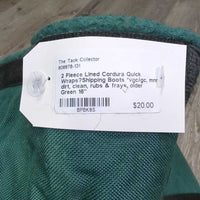 2 Fleece Lined Cordura Quick Wraps?Shipping Boots *vgc/gc, mnr dirt, clean, rubs & frays, older
