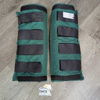 2 Fleece Lined Cordura Quick Wraps?Shipping Boots *vgc/gc, mnr dirt, clean, rubs & frays, older
