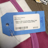 Microsuede Belt Bag, tags *new, mnr stains
