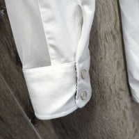 LS Show Sun Shirt, 1/3 Snap Up, Snap Collar, Mesh Sleeves *vgc, seam puckers, mnr pit stains
