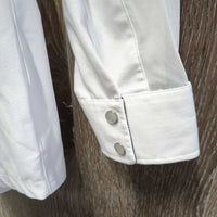 LS Show Sun Shirt, 1/3 Snap Up, Snap Collar, Mesh Sleeves *vgc, seam puckers, mnr pit stains
