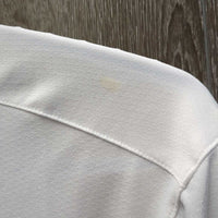 LS Show Sun Shirt, 1/3 Snap Up, Snap Collar, Mesh Sleeves *vgc, seam puckers, mnr pit stains
