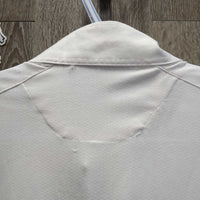 LS Show Sun Shirt, 1/3 Snap Up, Snap Collar, Mesh Sleeves *vgc, seam puckers, mnr pit stains
