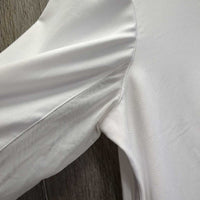 LS Show Sun Shirt, 1/3 Snap Up, Snap Collar, Mesh Sleeves *vgc, seam puckers, mnr pit stains
