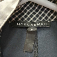 LS Show Shirt, Zip up, Magnet Collar *gc, crinkled, dingy, puckered seams, trim & cuffs, mnr stain
