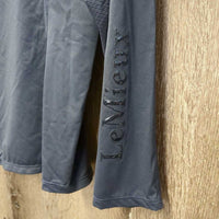 LS Shirt, 1/4 Zip Up *gc, pit rubs, faded?, seam puckers

