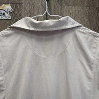 SS Shirt, 1/2 Button Up *gc, dingy?, stains, pits
