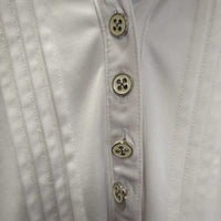 SS Shirt, 1/2 Button Up *gc, dingy?, stains, pits
