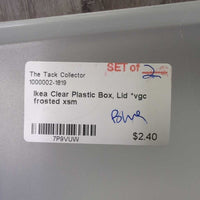 Clear Plastic Box, Lid *vgc
