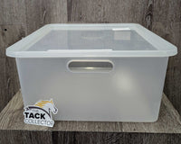 Clear Plastic Box, Lid *vgc
