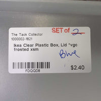 Clear Plastic Box, Lid *vgc
