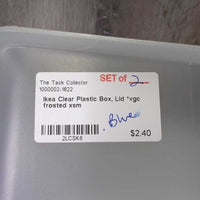 Clear Plastic Box, Lid *vgc
