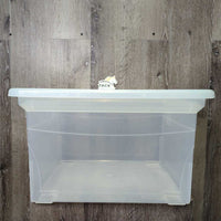 Clear Plastic Box, Lid *vgc
