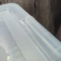 Clear Plastic Box, Lid *vgc
