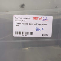 Clear Plastic Box, Lid *vgc
