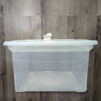 Clear Plastic Box, Lid *vgc
