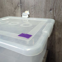 Clear Plastic Box, Lid *vgc
