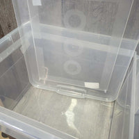 Clear Plastic Box, Lid *vgc
