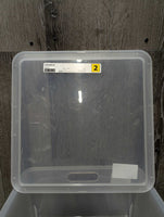 Clear Plastic Box, Lid *vgc
