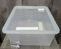 Clear Plastic Box, Lid *vgc

