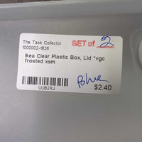 Clear Plastic Box, Lid *vgc
