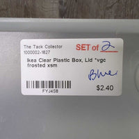 Clear Plastic Box, Lid *vgc
