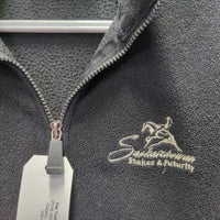 Fleece Jacket, Zipper "Canadian Reining", Zipper *gc, clean, v.clumpy, faded, mnr hair, rubs
