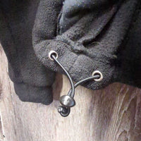 Fleece Jacket, Zipper "Canadian Reining", Zipper *gc, clean, v.clumpy, faded, mnr hair, rubs
