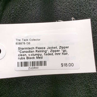 Fleece Jacket, Zipper "Canadian Reining", Zipper *gc, clean, v.clumpy, faded, mnr hair, rubs
