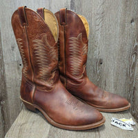 MENS Round Toe Western Boots *xc, v.mnr scuffs, rubs & dirt

