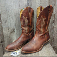 MENS Round Toe Western Boots *xc, v.mnr scuffs, rubs & dirt
