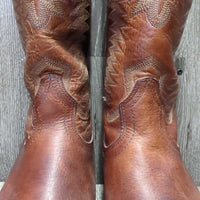 MENS Round Toe Western Boots *xc, v.mnr scuffs, rubs & dirt
