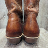 MENS Round Toe Western Boots *xc, v.mnr scuffs, rubs & dirt
