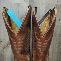 MENS Round Toe Western Boots *xc, v.mnr scuffs, rubs & dirt
