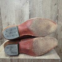 MENS Round Toe Western Boots *xc, v.mnr scuffs, rubs & dirt
