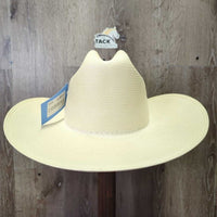 Western Straw Hat *vgc, mnr stains, rubbed/faded inner label, No Hat Band, older
