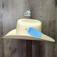 Western Straw Hat *vgc, mnr stains, rubbed/faded inner label, No Hat Band, older

