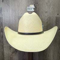 Western Straw Hat by "Milano Hat Co" *vgc, stains, mnr dings & dents
