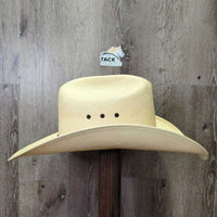 Western Straw Hat by "Milano Hat Co" *vgc, stains, mnr dings & dents
